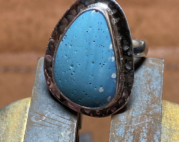 BLUESTONE LELAND BLUE Ring SterlingAjustable
