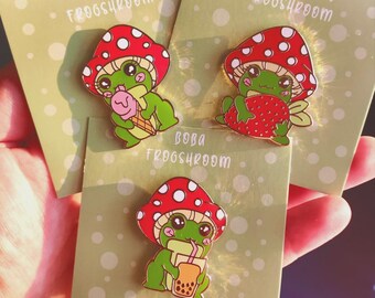 Schattige emaille pins kikkerpaddestoelen LIMITED EDITION