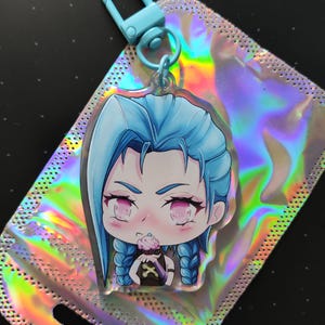 Arcane Charm Keychain Jinx acryl and epoxy design