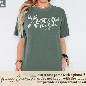 Lake Life Shirt, Love On The Lake Tee, Paddle Oar Design, Lake Vacation Gift, Summer Lake Trip, Waterfront Cottage Clothing
lake life shirt