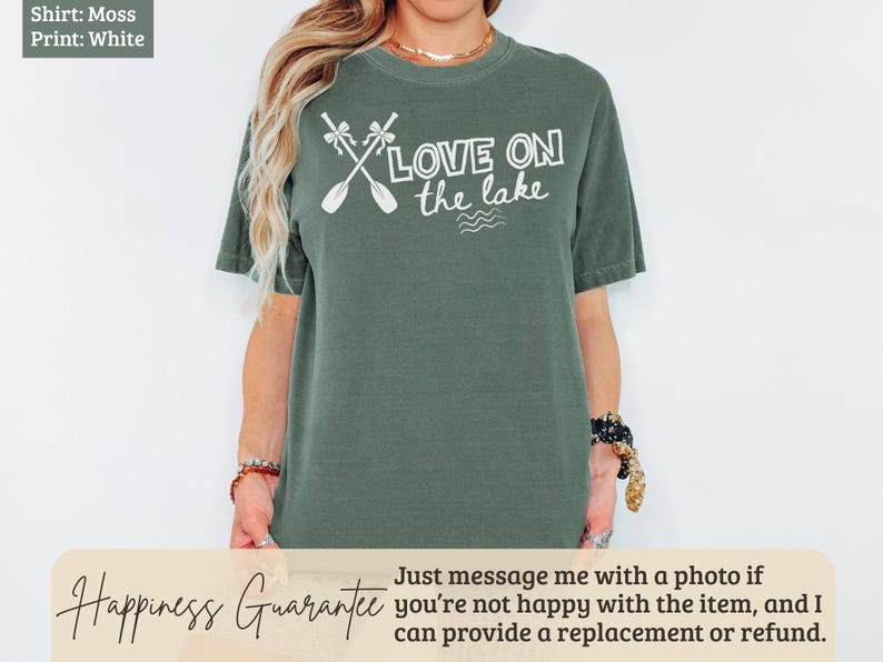 Lake Life Shirt, Love On The Lake Tee, Paddle Oar Design, Lake Vacation Gift, Summer Lake Trip, Waterfront Cottage Clothing
lake life shirt
