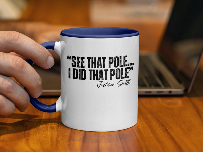 'See That Pole... I Did That Pole' Mug, Funny Gymnastics Quote Mug, Inspirational Workout Gift, Unique Coffee Cup