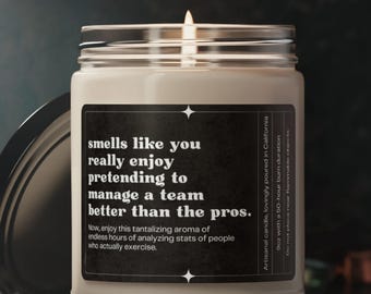 Funny Fantasy Football Gift, Sarcastic Candle for Fantasy League Gift Idea, Funny Football Gift for Husband, Christmas Fantasy Sports Gift
