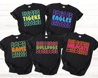 Comfort Colors® Custom Mascot Shirt, Custom School T-Shirt, Team Mascot TShirt, School Spirit Tee, Teacher Shirt, Custom Game Day Shirt