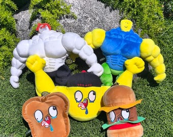 MegaNoob Simulator Plushie Bundle: Roblox Gamer Collectibles, Set of 5