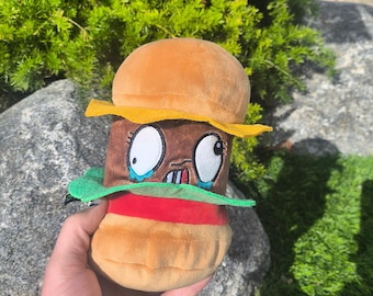 Official Noob Burger Plushie – Limited Edition Roblox Gaming Plush Toy