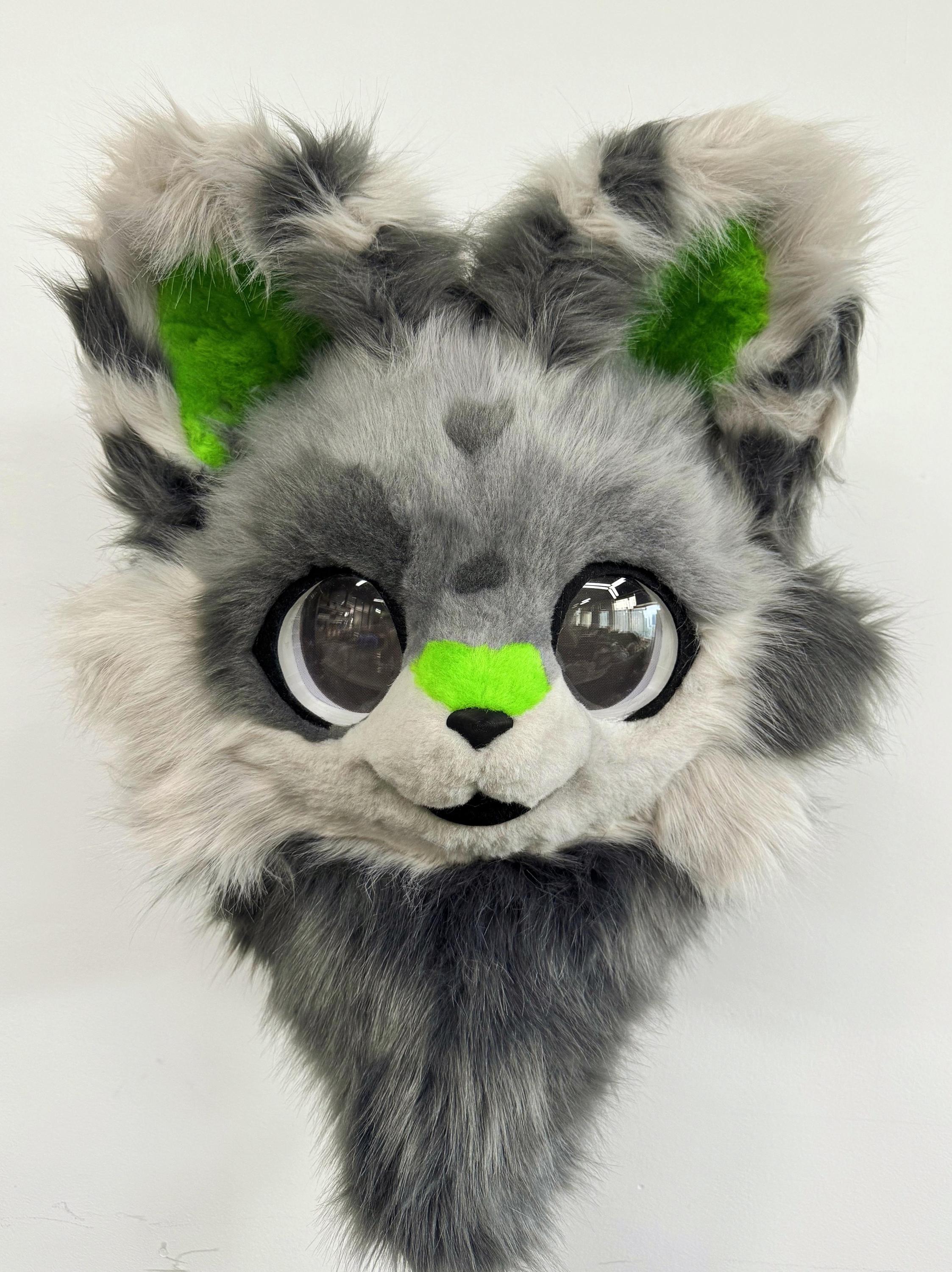 Baby Dog Fursuit- Kemono Furry Mask, Fursuit Dog Mask, Sloppy Spotted Puppy, Furry Art, Free Commission, Gift for Kids & Adult!