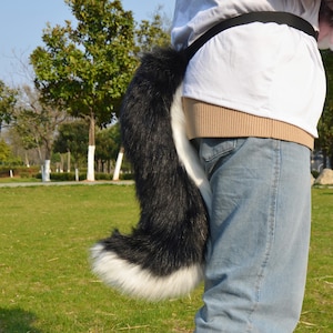 Fursuit Tails, Cat tails, Fox tails, Raccoon Tail, Faux Fur, Cosplay decor, Customized Color, Gift for kids!