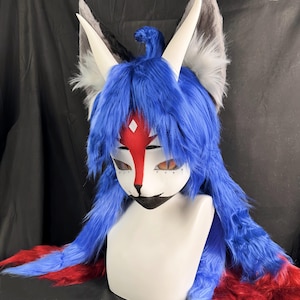 Long -eared antelope princess, Fursuit Commission, Kig Mask, Premade Kig Head, Furry Art, Gify For Furry