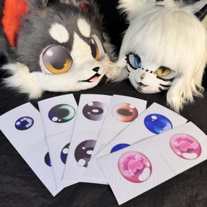 Malla para ojos para traje de piel peludo, accesorio personalizable, malla de colores brillantes, resistente a los arañazos y duradera, estilos lindos y divertidos, ¡regalo para coser!