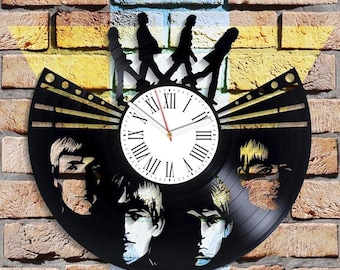 The Beatles Vinyl Record Wall Clock, Xmas Gifts For Women, Home Office Wall Art, Music Room Decorations, Rock N Roll Decor, Beatles Fan Gift