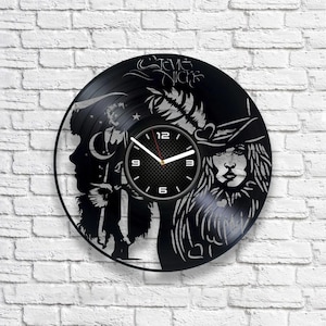 Stevie Nicks Vinyl Record Clock, Rock Music Gift, Fleetwood Mac Decor, Vintage Home Decoration, Musician Wall Art, Birthday Gifts For Wife
