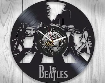 Abbey Road Vinyl Record Clock, The Beatles Wall Decor, Rock Band Gifts, Music Bedroom Art, Office Decorations, Birthday Gift For Wife