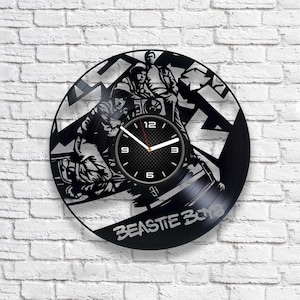 Beastie Boys Vinyl Record Clock, Teenage Boy Room Decor, Rap Band Wall Art, Music Decorations, Birthday Gift For Brother