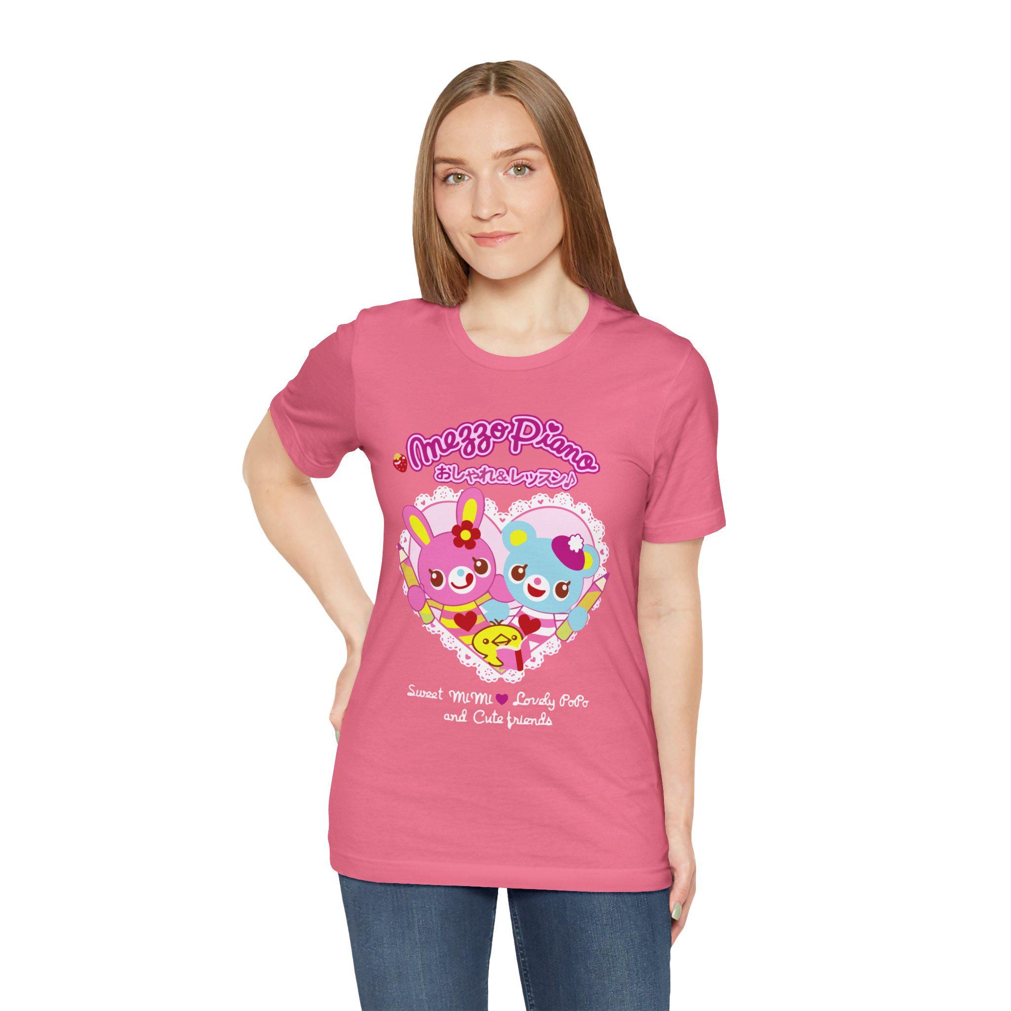 Lot De 5 T-shirts Vintage Mezzo Piano, Manches Courtes, Taille L (160 Cm) - Noir, état Très Bon, Jamais Portés