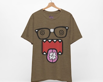 Dizzy Domo Kun Tshirt - Unisex Emo Scene y2k Fashion Tshirt - 2000's Vintage Cartoon Hot Topic