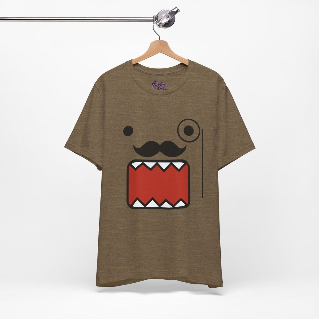 Diggy-MO' Tシャツ Emo Scene Y2k Fashion Tshirt - Unisex Rich Moustache Domo
