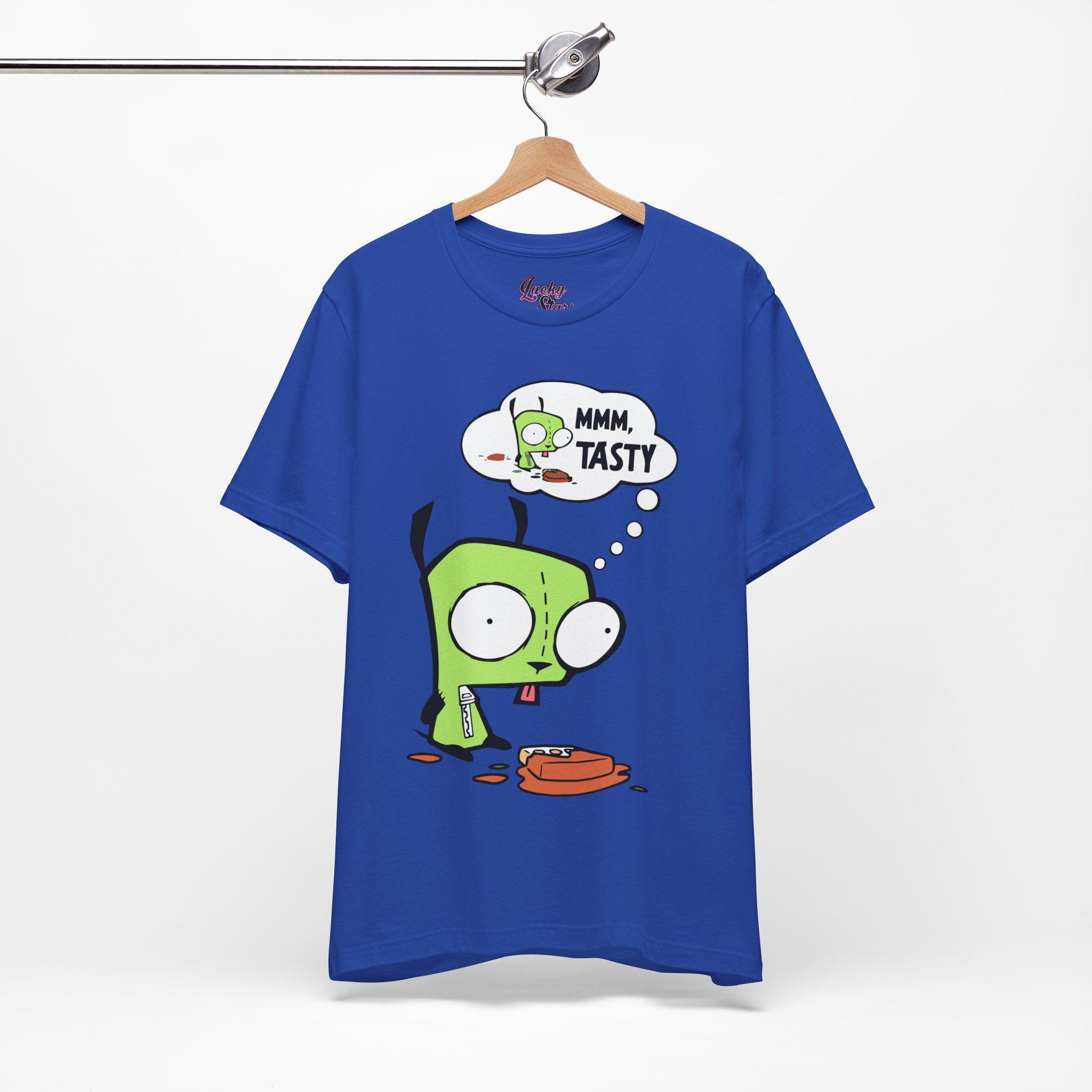Invader Zim Gir Shirt - Unisex Mmm Tasty Waffle Tee - Emo Scene