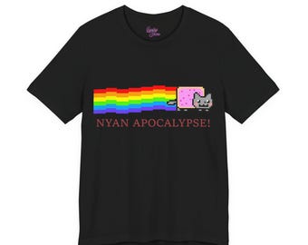 NYAN APOCALYPSE! Tee - Nyan Cat 2000's Internet Meme Shirt - Emo