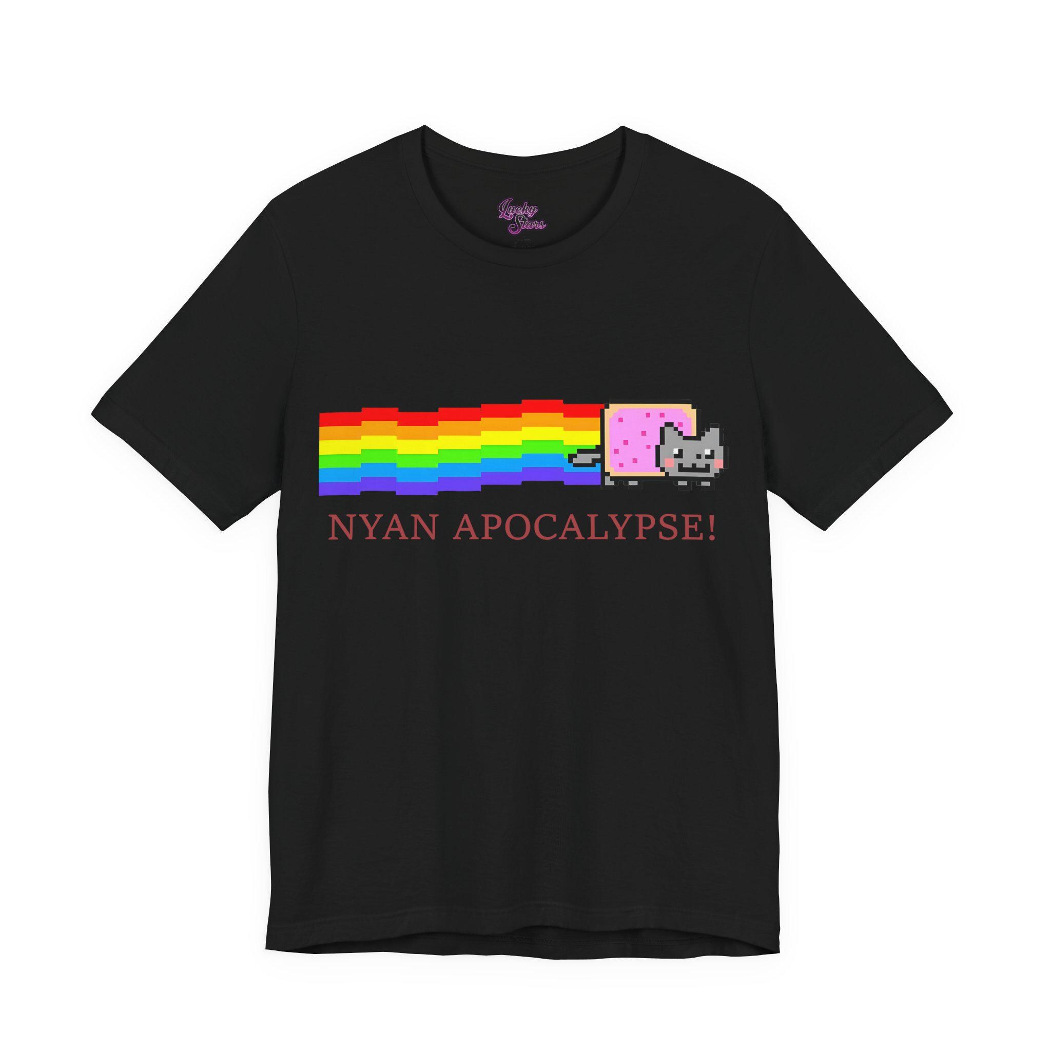 NYAN APOCALYPSE! Tee - Nyan Cat 2000's Internet Meme Shirt - Emo