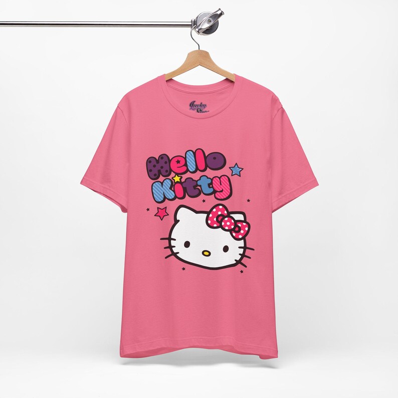 Scene Emo Tee - Hello Kitty Y2K fashioned Tshirt - 2000's throwback shirt image 7