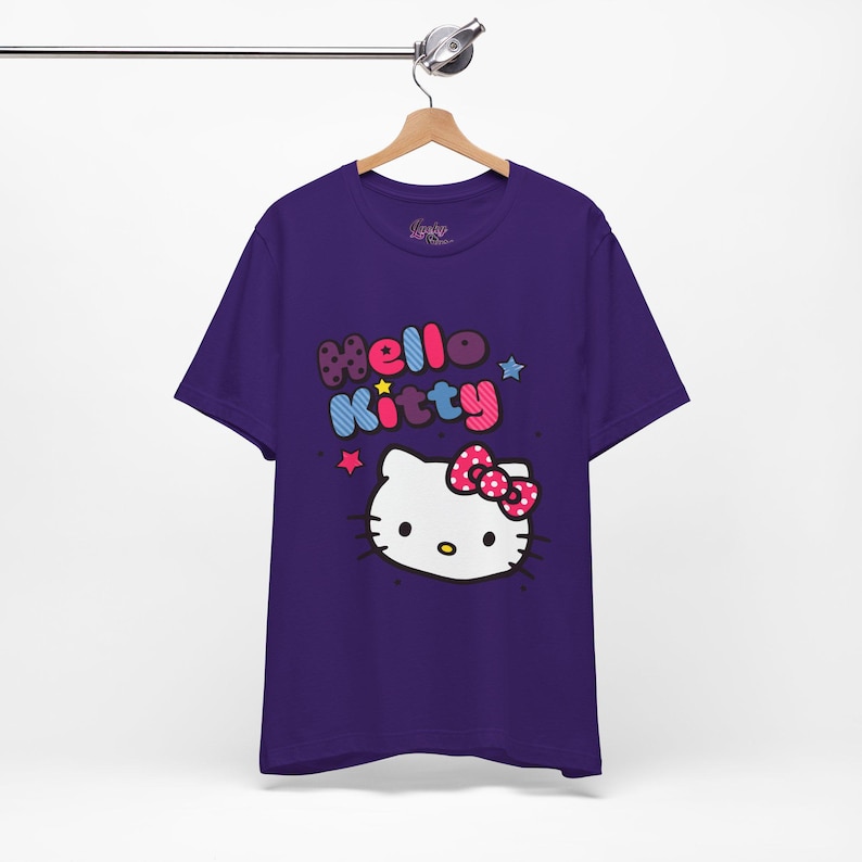 Scene Emo Tee - Hello Kitty Y2K fashioned Tshirt - 2000's throwback shirt image 1