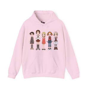 Ichigo Mashimaro Anime Hoodie -Cutecore Kawaii Anime Girls Sweatshirt - Jojifuku Pinkcore Strawberry Marshmallow Shirt