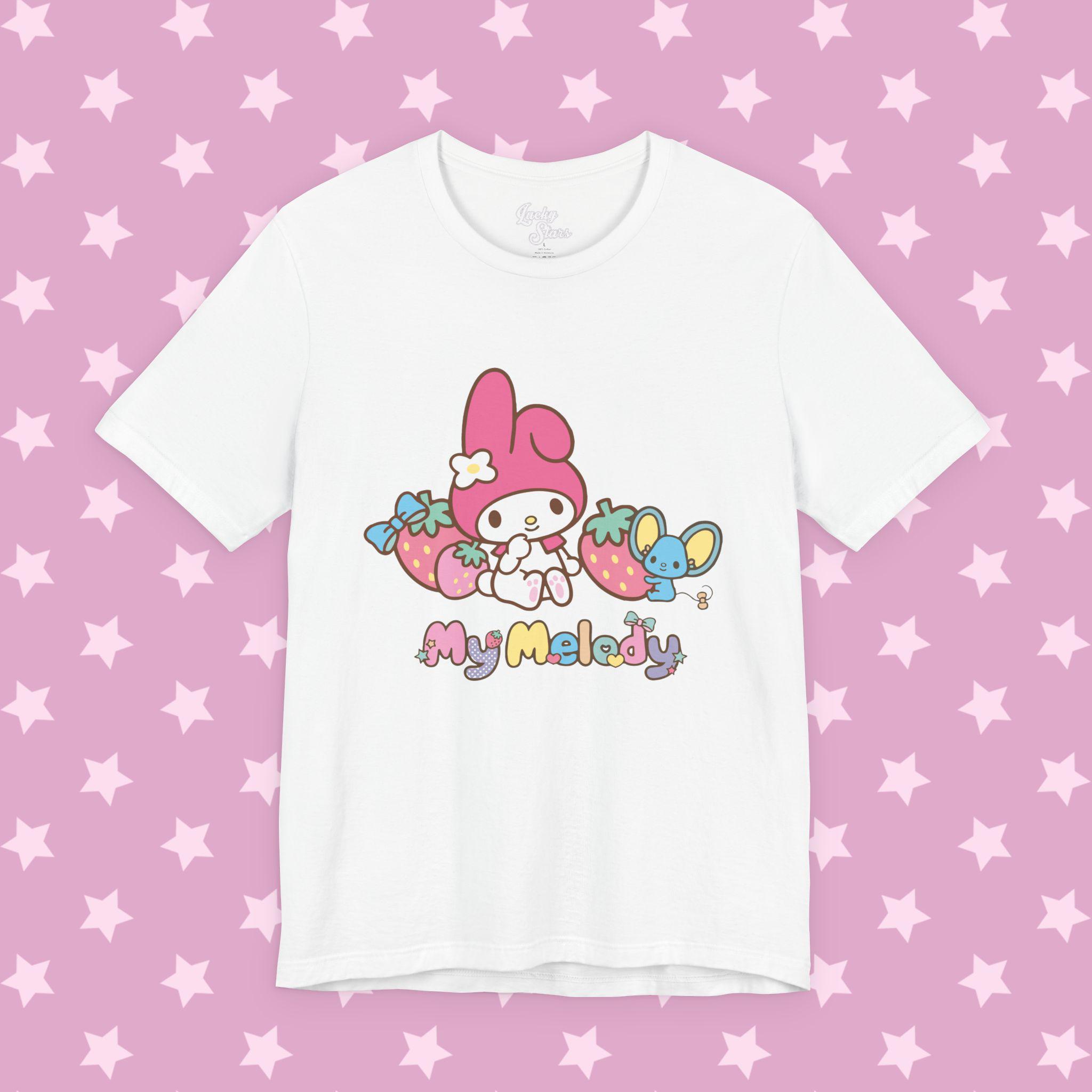 Cutecore My Melody Tee - Sanrio Jojifuku Kawaii Shirt - Pinkcore
