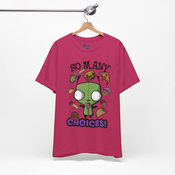 Emo Scene Fashion Shirt - Unisex Invader Zim So Viele Auswahlmöglichkeiten! T-Shirt - 2000 Vintage Hot Topic