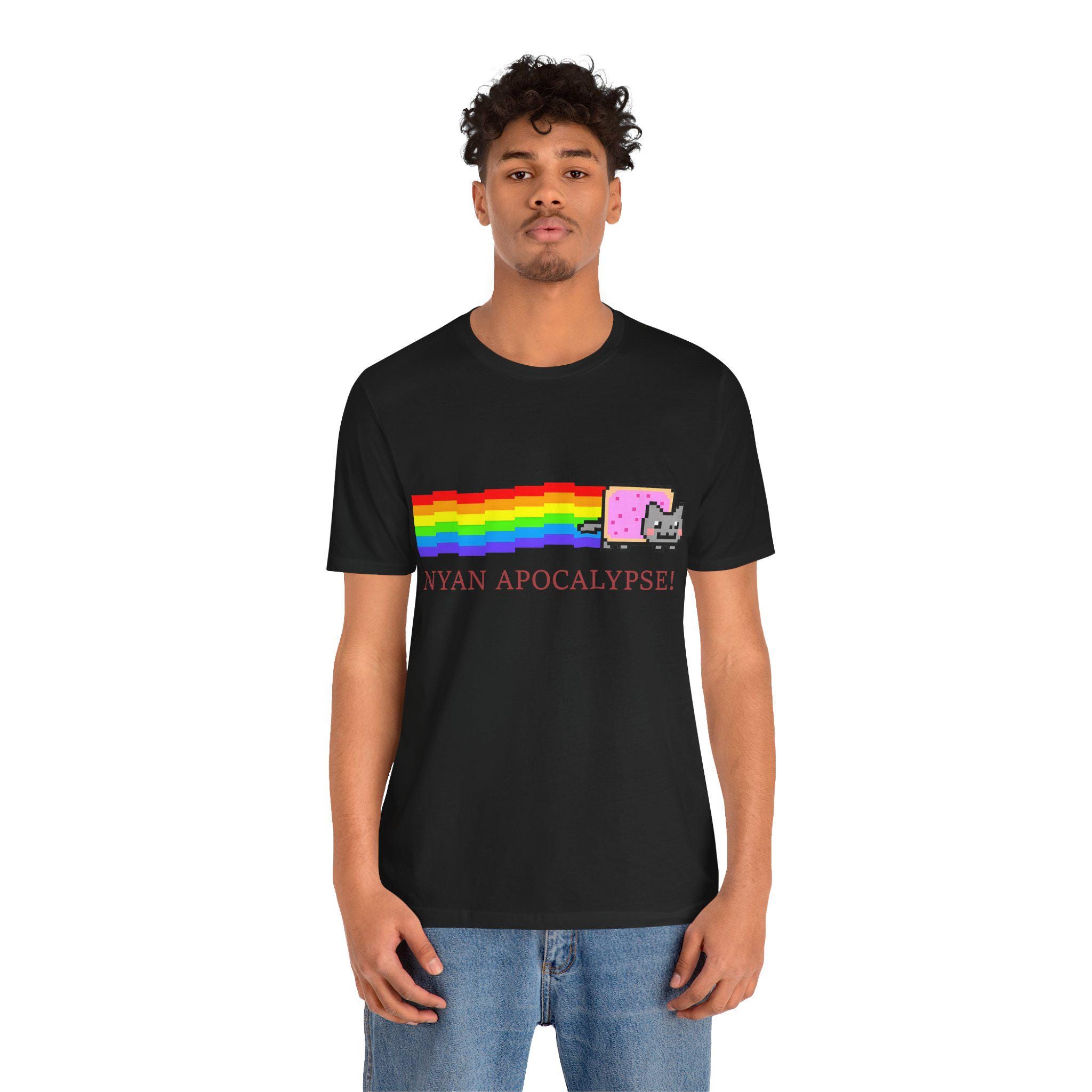 NYAN APOCALYPSE! Tee - Nyan Cat 2000's Internet Meme Shirt - Emo