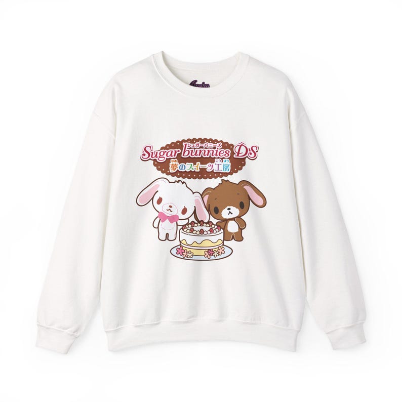 Cutecore Jojifuku Tee - Shirousa And Kurousa Kawaii Shirt - Sanrio Sugar Bunnies image 4