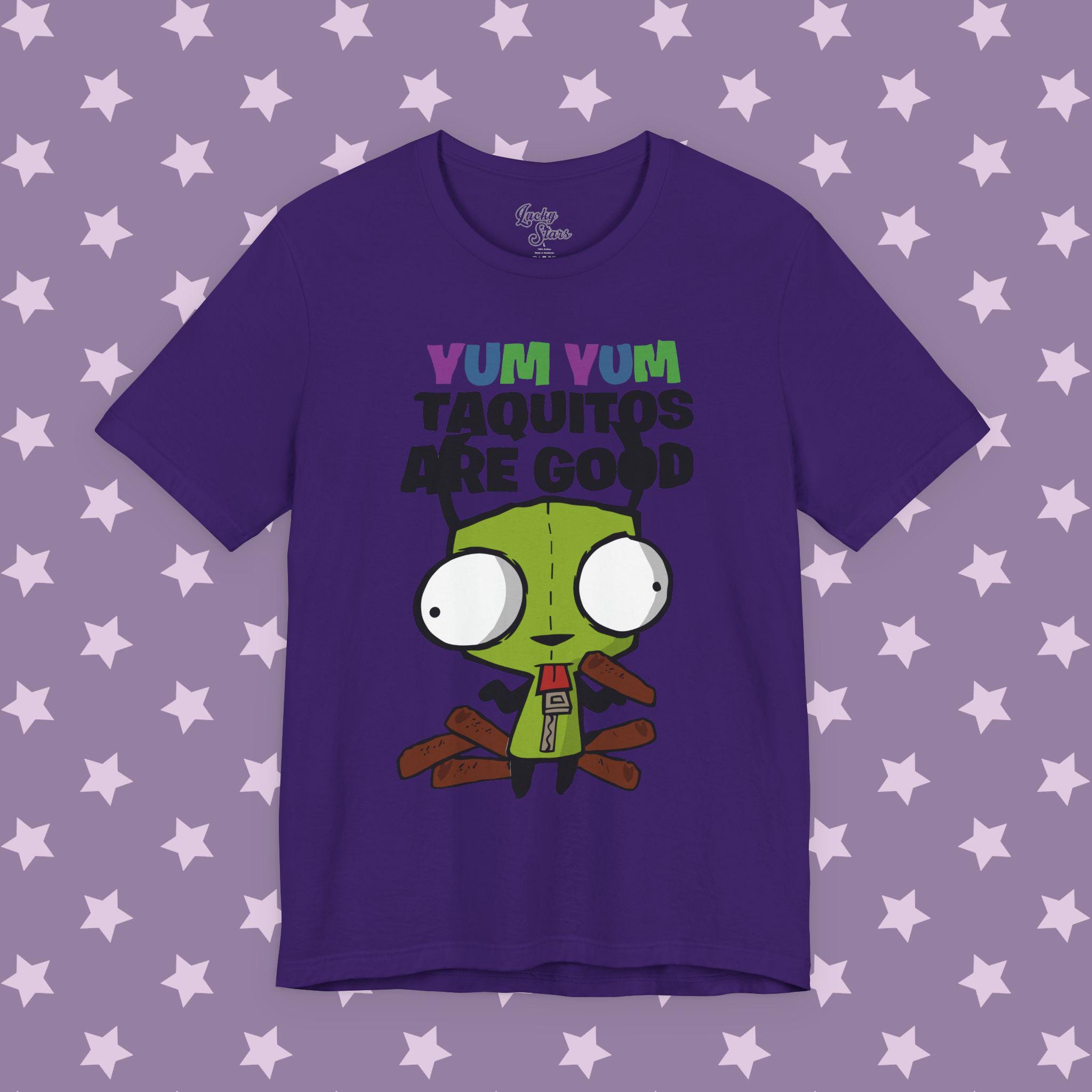 Invader Zim Gir Shirt - Unisex Yum Yum Taquitos Are Good Tee - Emo