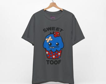 Camiseta "So so Happy Ozzie" - Camiseta unisex "Sweet Toof" - Camiseta "Monster Cupcake" estilo escena emo - Dibujos animados vintage de los años 2000