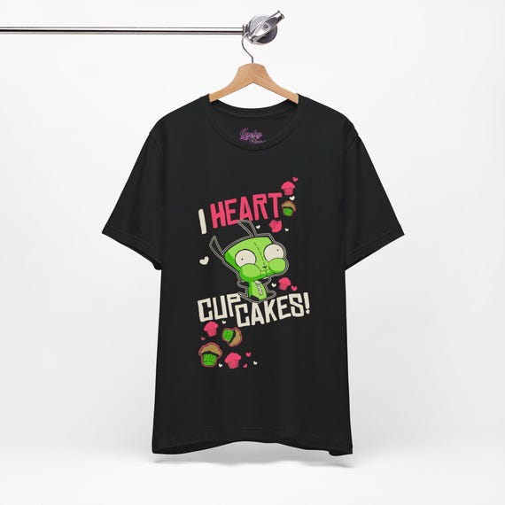 Invader Zim Gir Tee - Unisex I Love Cupcakes! Shirt - Scene Emo
