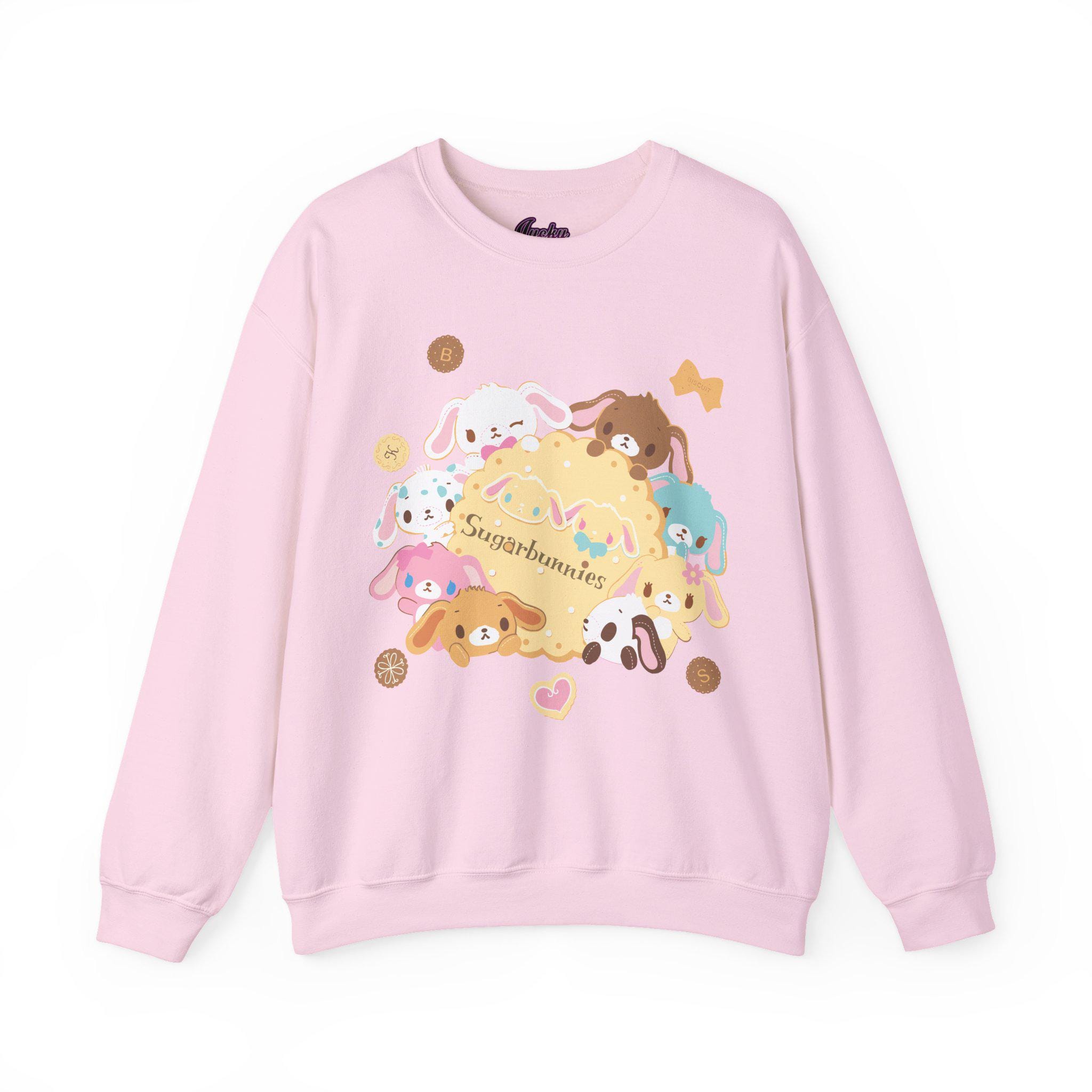 Cutecore Jojifuku Sweatshirt - Sanrio Sugar Bunnies - Shirousa