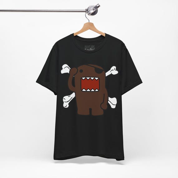 Emo Scene Y2k Fashion Tshirt - Unisex Pirate Domo Kun and