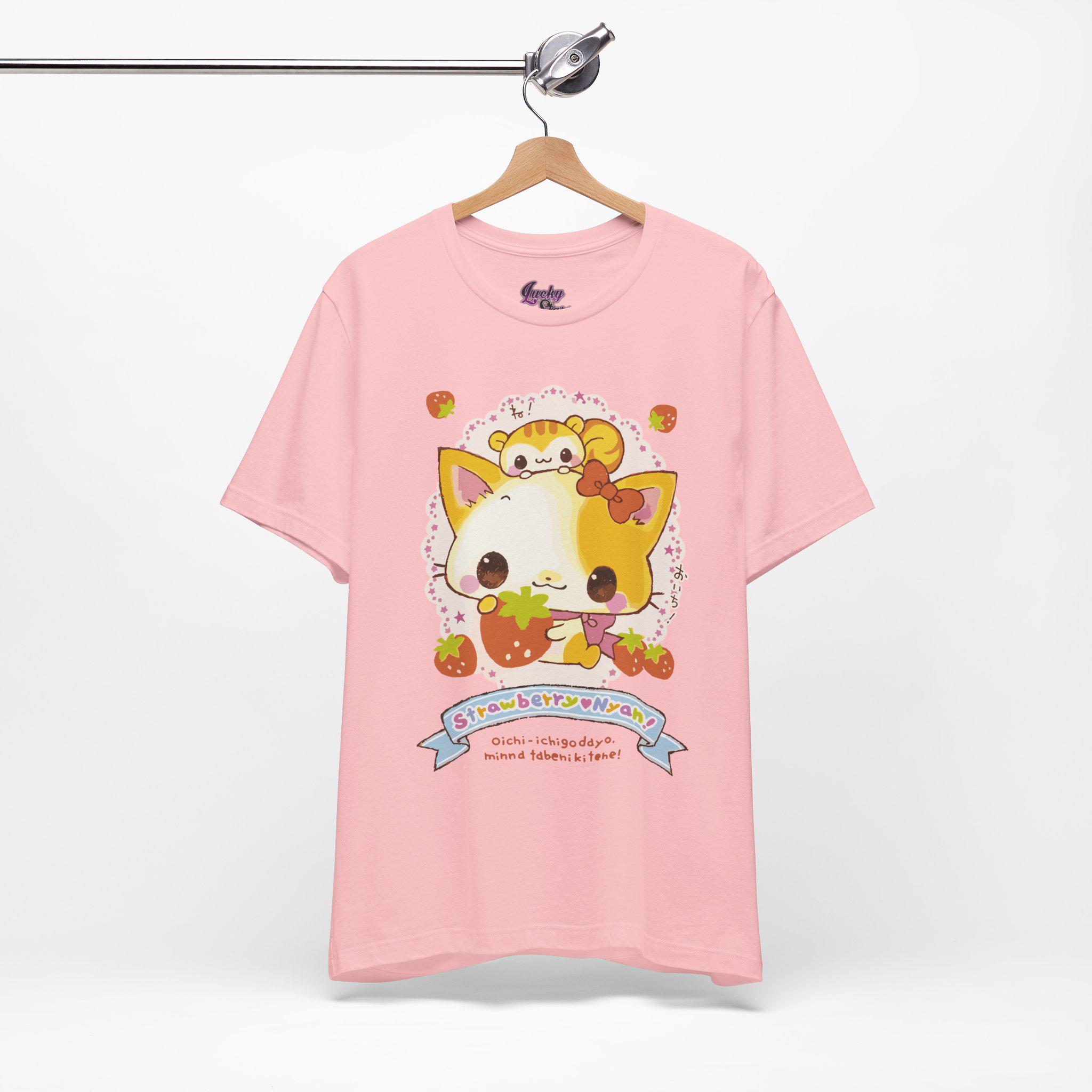 Crux Japan Kitty Tee - Cutecore Kawaii Strawberry Nyan Shirt