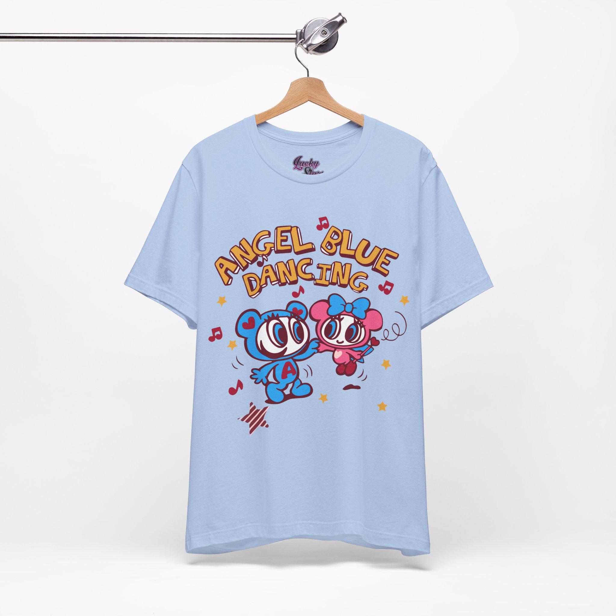 Angel Blue Dancing Tee - Y2K Kawaiicore Cutecore Shirt - Pinkcore