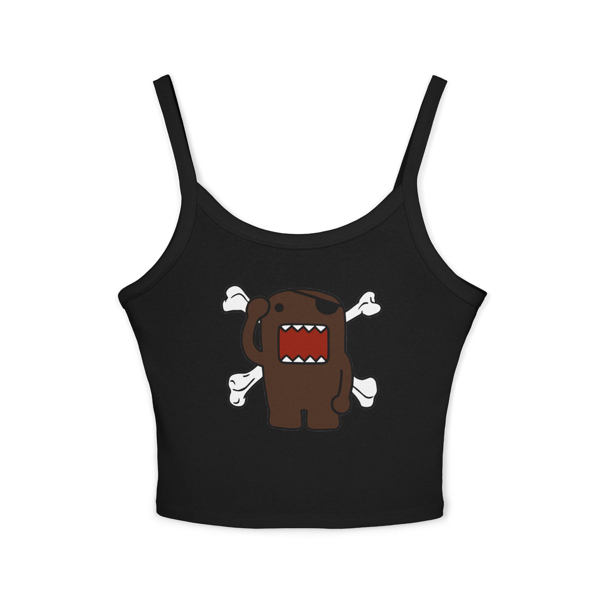 Emo Scene Y2k Fashion Tank Top - Unisex Pirate Domo Kun and