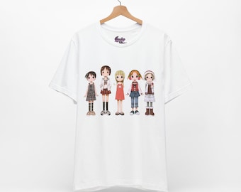 Ichigo Mashimaro Anime Tee -Cutecore Kawaii Anime Girls Tshirt - Jojifuku Pinkcore Strawberry Marshmallow Shirt