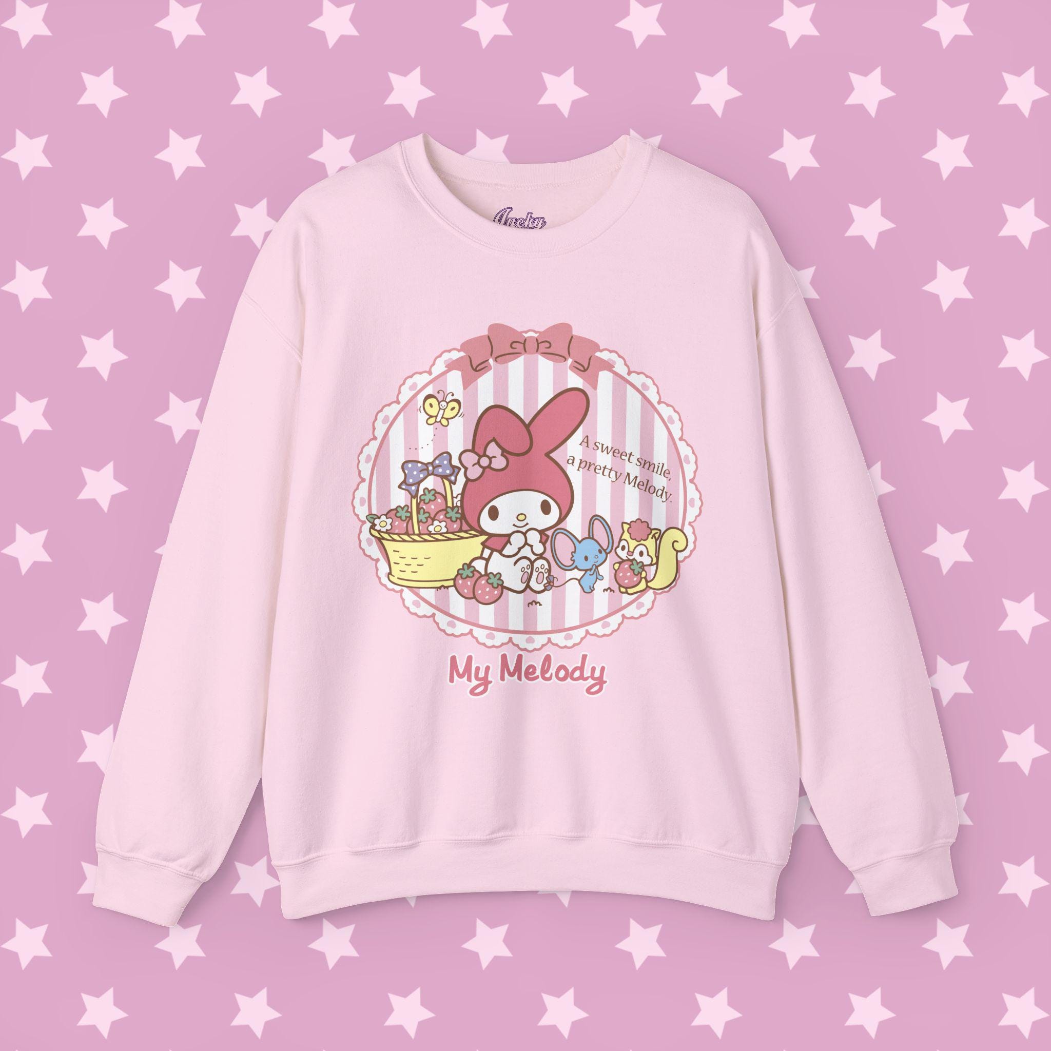 Cutecore My Melody Sweatshirt - Sanrio Jojifuku Kawaii Long