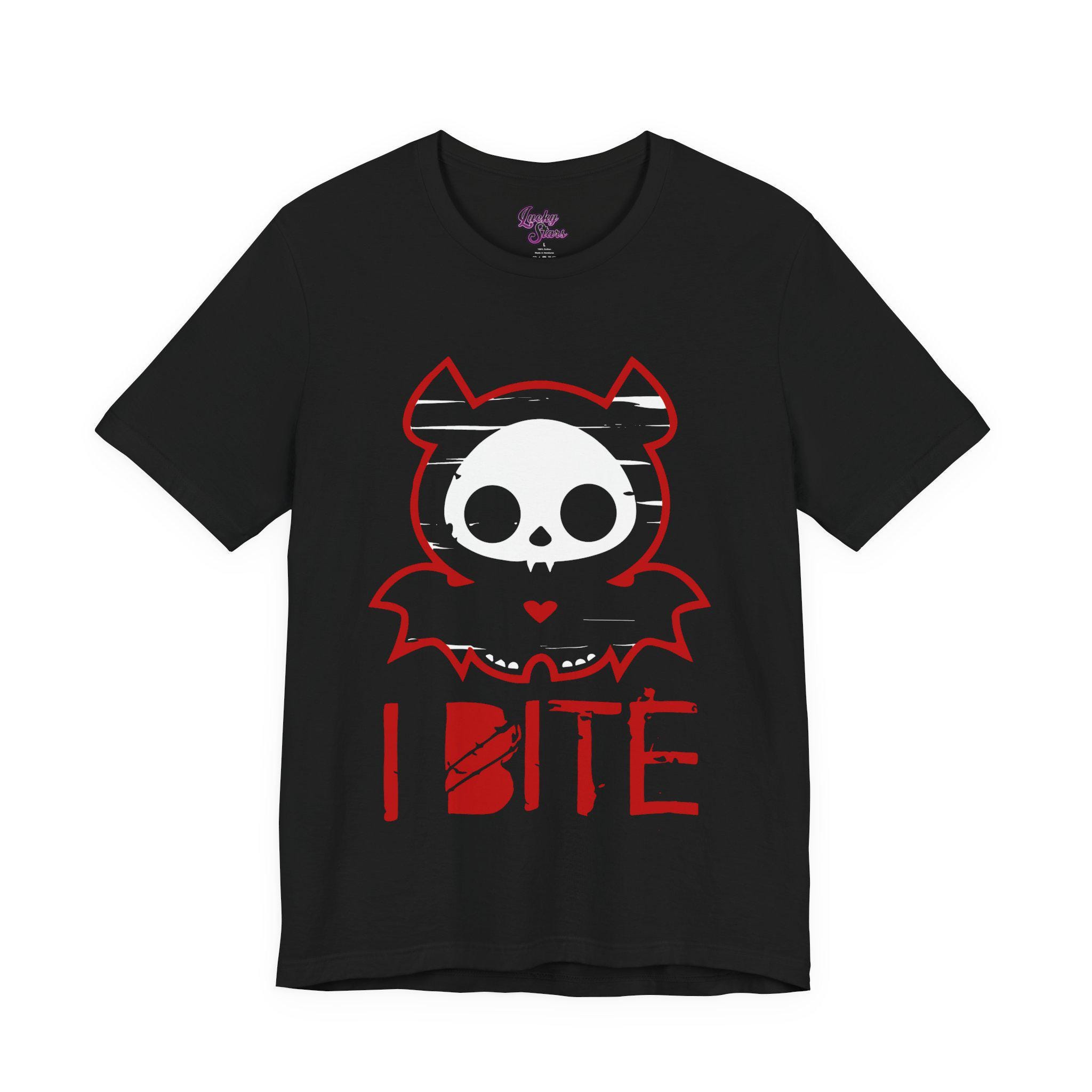 Diego the Bat I Bite Tee - Unisex Skelanimals Shirt - Scene Emo