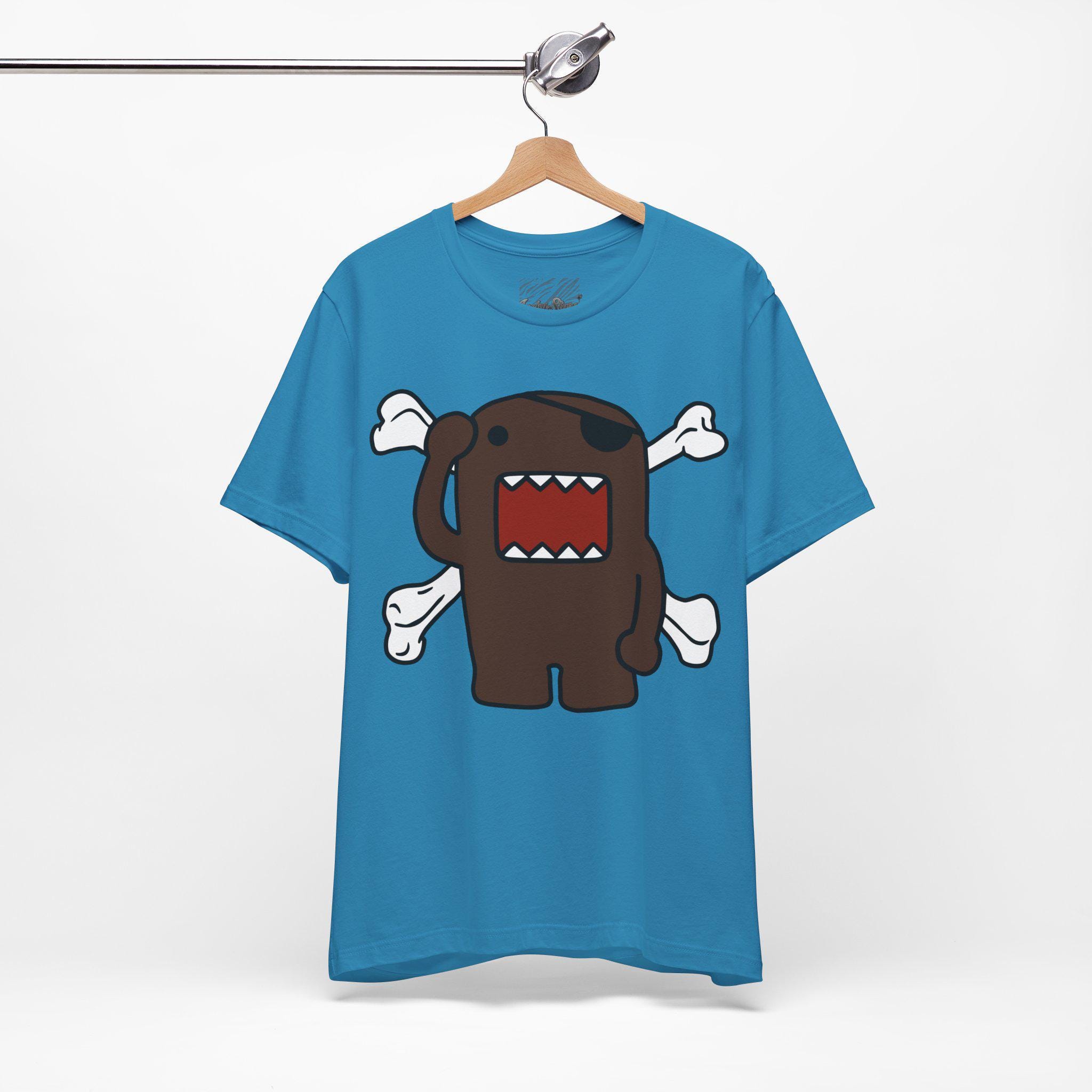 KOICHI DOMOTO 2011 フード付きTシャツ Emo Scene Y2k Fashion Tshirt - Unisex Pirate Domo Kun and
