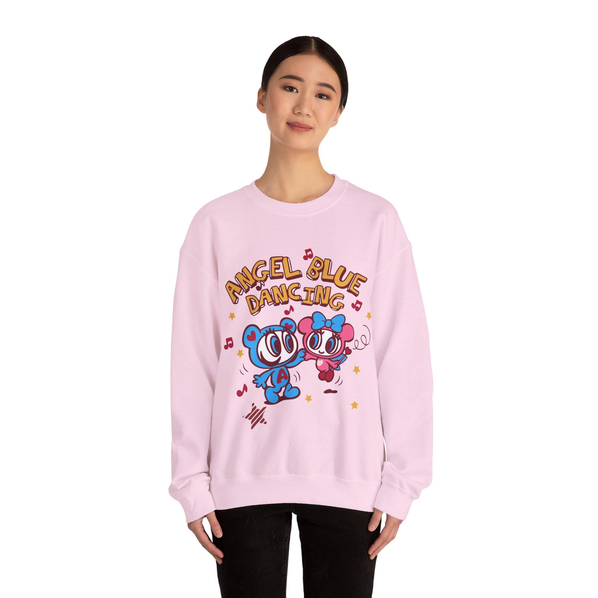 Angel Blue Dancing Sweatshirt - Y2K Kawaiicore Cutecore Shirt