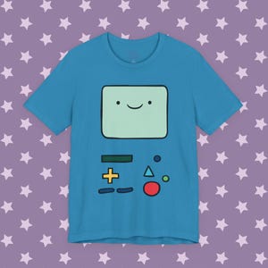 Adventure Time Beemo BMO Tee - Cartoon Emo Scene Style Vintage Graphic Tshirt - 2000's kids show