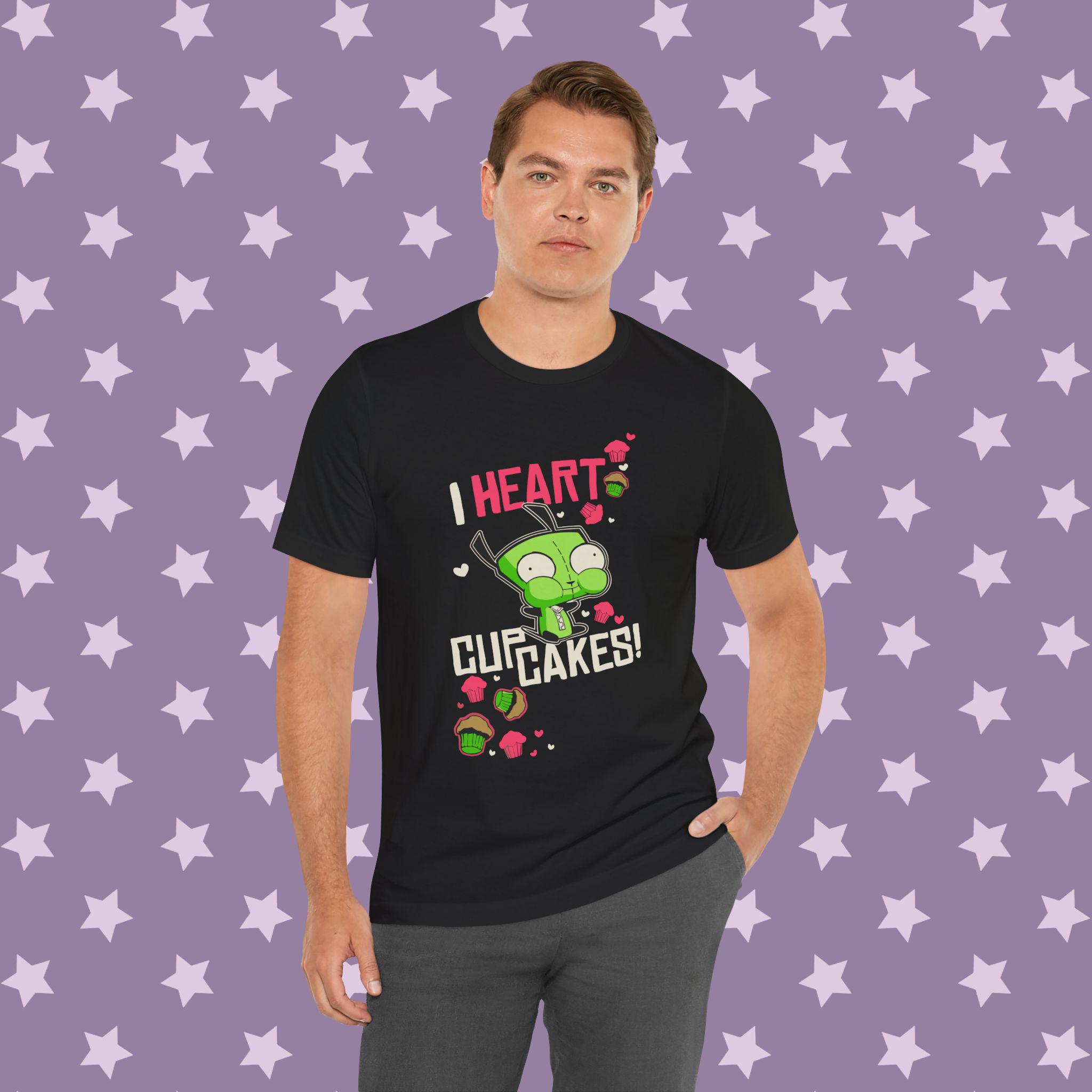 Invader Zim Gir Tee - Unisex I Love Cupcakes! Shirt - Scene Emo