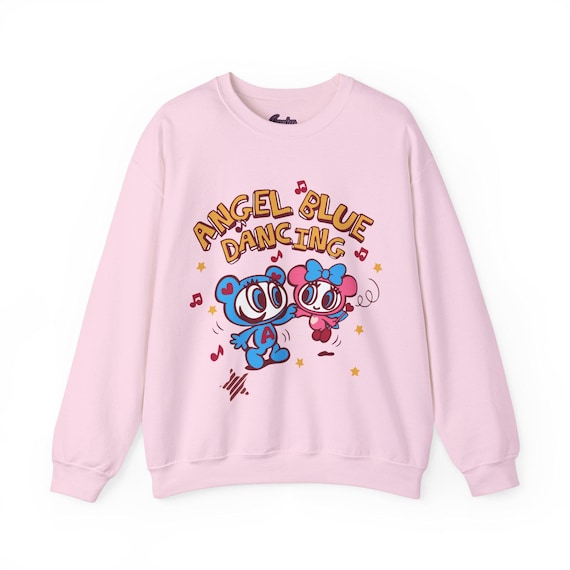 ꒰ঌ✞໒꒱ Angel Blue Dancing Sweatshirt - Y2K Kawaiicore Cutecore