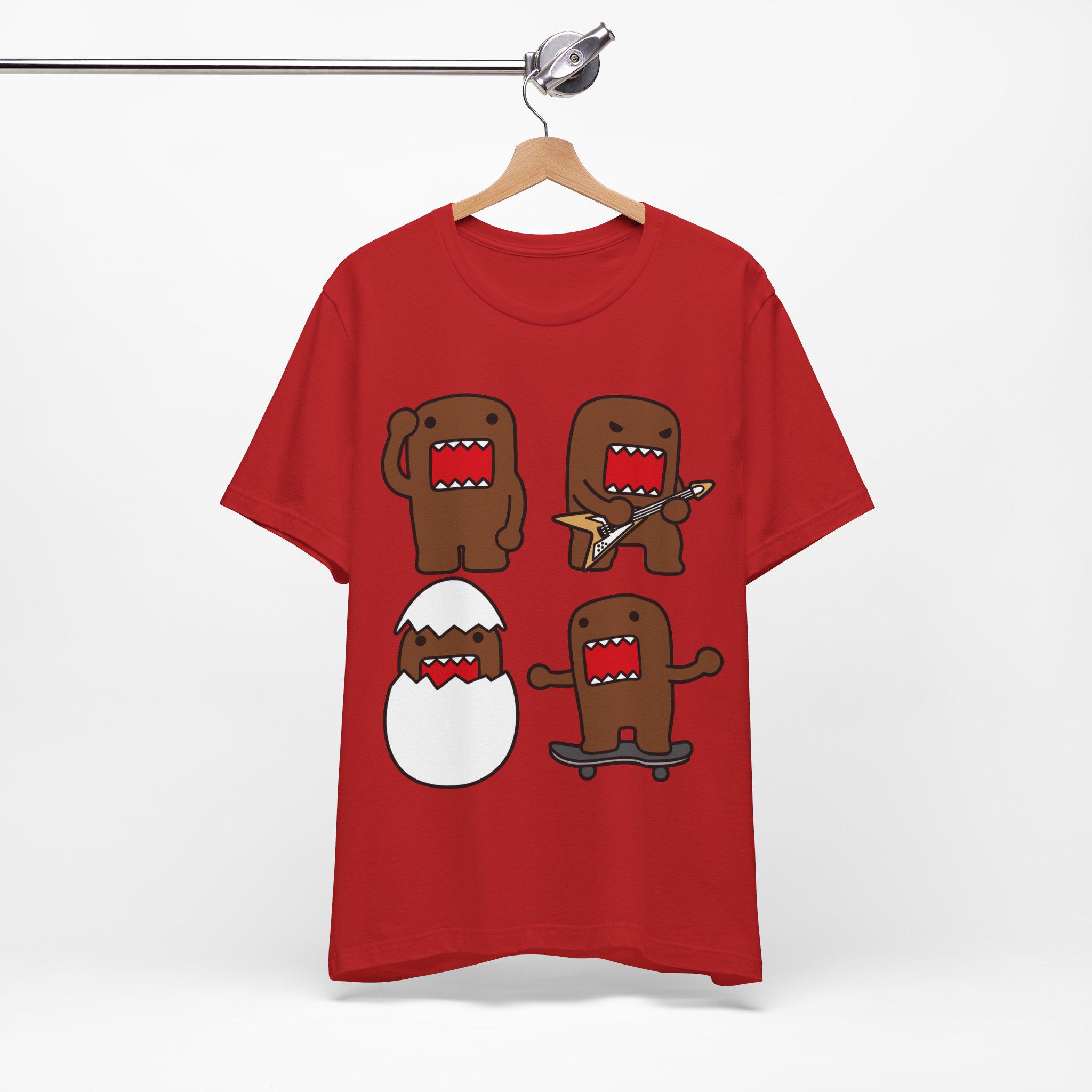 Domo Kun Cartoon Tee - Scene Emo Style Skater Tshirt - 2000