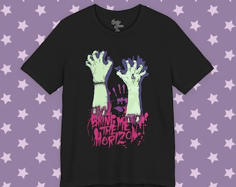 Alternative Metal Band Tee - Unisex Jersey Short Sleeve T-shirt - Bring Me the Horizon Zombie shirt, Scene Emo Fashion, Concert Outfit