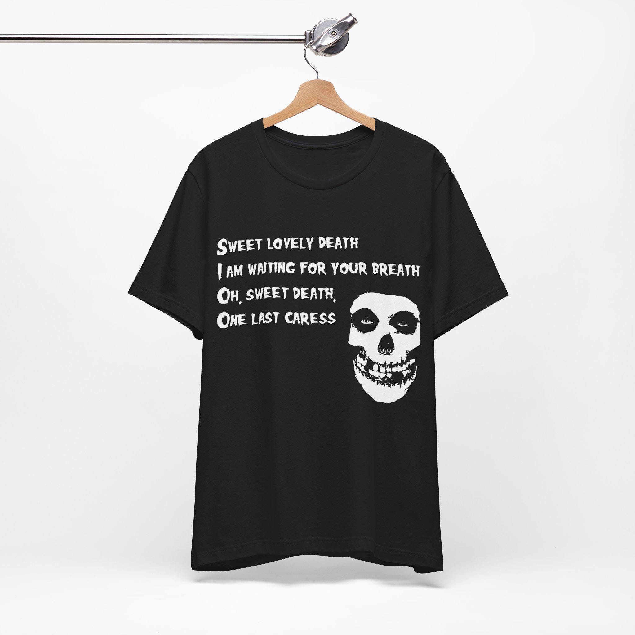 Last Caress the Misfits Tee - Heavy Metal Grunge Goth Shirt - Y2K
